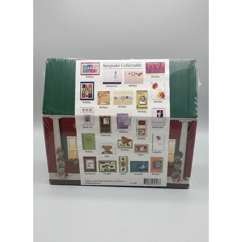 24 Assorted All-Occasion 5x7 Greeting Cards USPS Design Storage Organizer Box